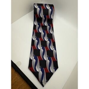 Cocktail Collection Bourbon Silk Tie USA Abstract Microscope Art 3.75" Wide